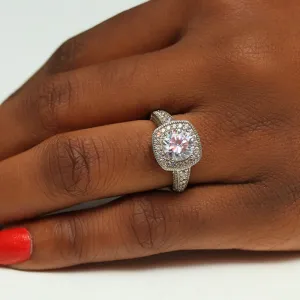 Sterling Silver Engagement Ring - 06AS15
