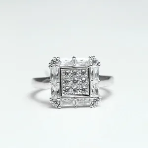 Sterling Silver Engagement Ring - 06AS23