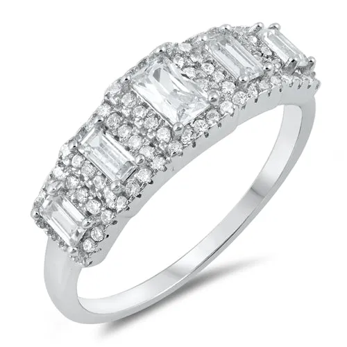 Sterling Silver Engagement Ring - 06AS55