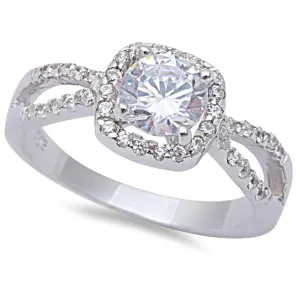 Sterling Silver Engagement Ring - 06AS62