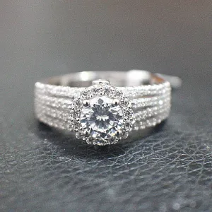 Sterling Silver Engagement Ring - 09AB23