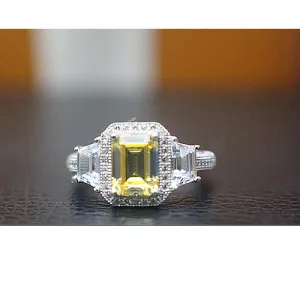 Sterling Silver Engagement Ring - 10AB24