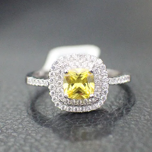 Sterling Silver Engagement Ring - 15AB18