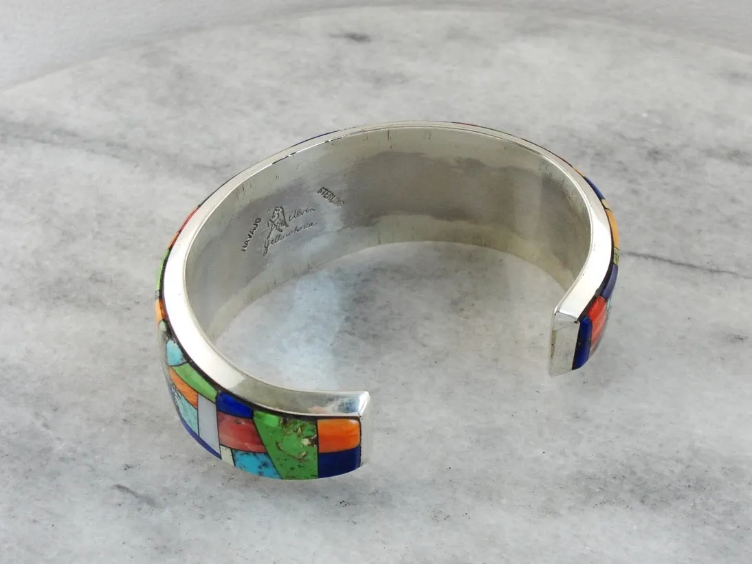 Stunning Alvin Yellowhorse Navajo Cuff Bracelet