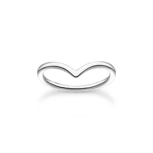 Thomas Sabo Sterling Silver V-Shape Ring D