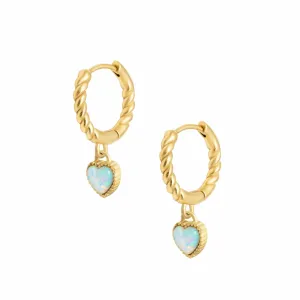 Tilly Opal Hoop Earrings