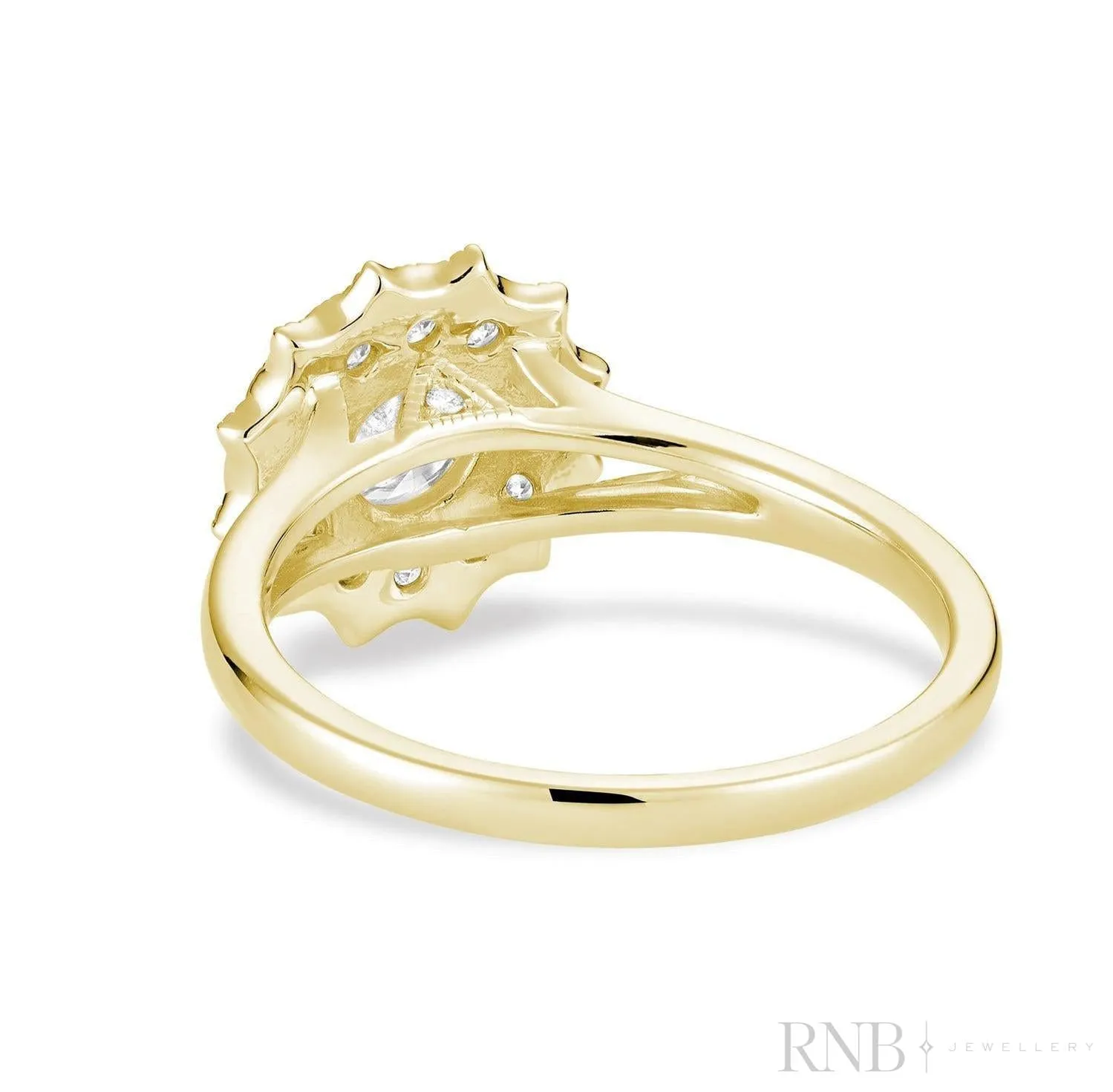 Vintage Flower Diamond Ring