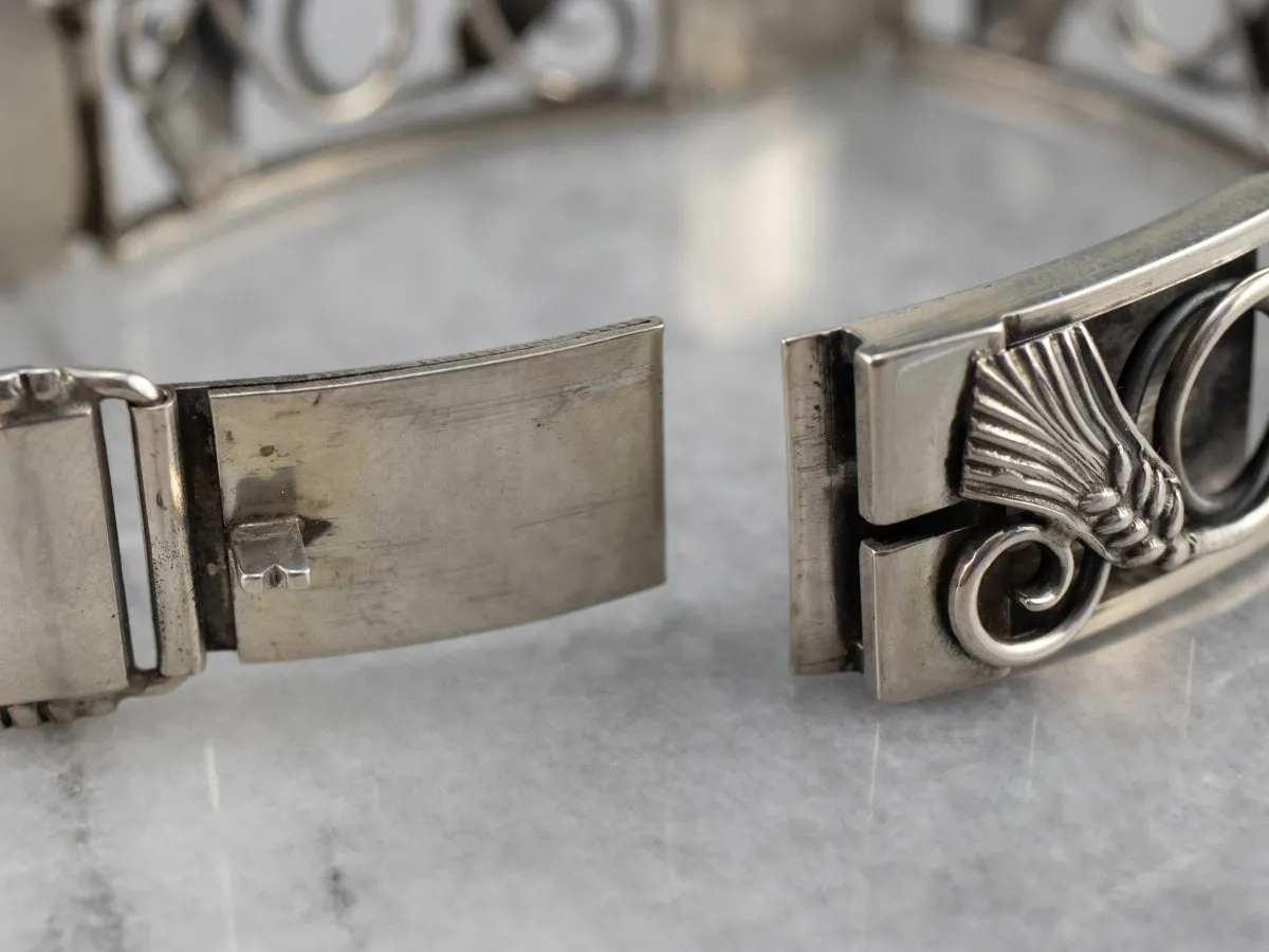 W.E. Richards Egyptian Lotus Blossom Link Bracelet