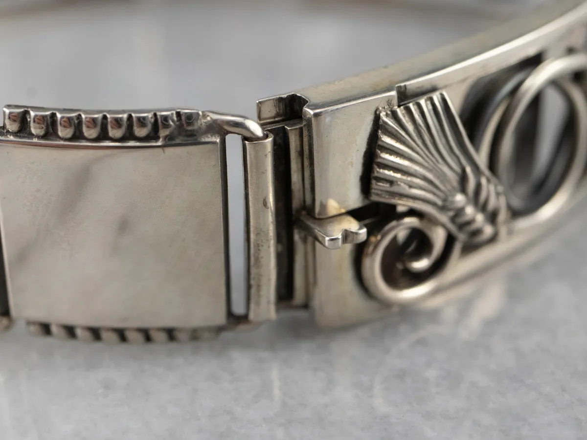 W.E. Richards Egyptian Lotus Blossom Link Bracelet