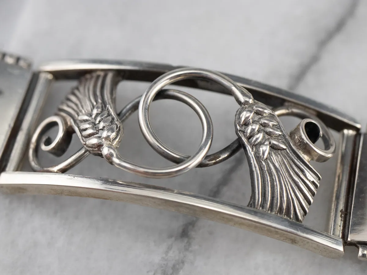 W.E. Richards Egyptian Lotus Blossom Link Bracelet