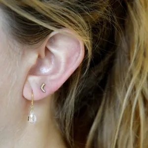 White Topaz Drop Earrings