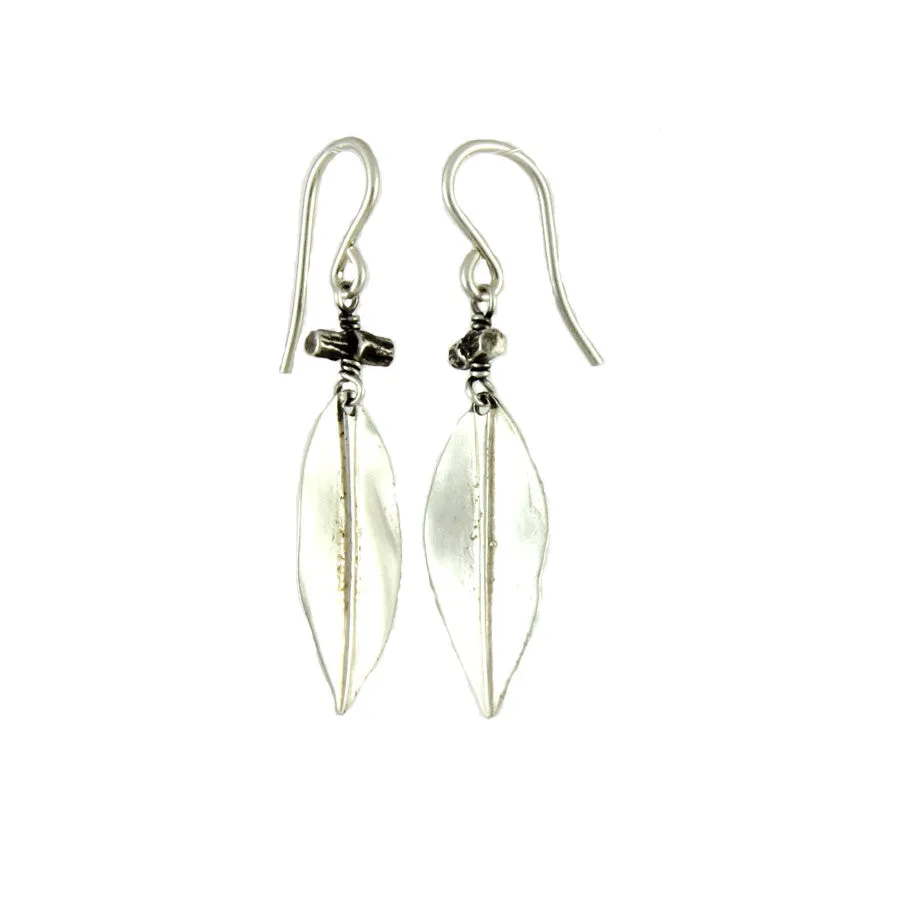 Willow Leaf and Twig Earrings
