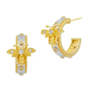Wings of Hope Hoop Earrings
